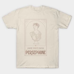 hades and persephone greek mythology bookish dark cottagecore poet T-Shirt